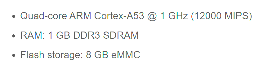 Краткая спецификация первой Станции